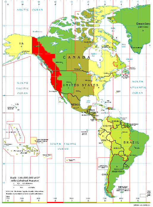 pacific to utc