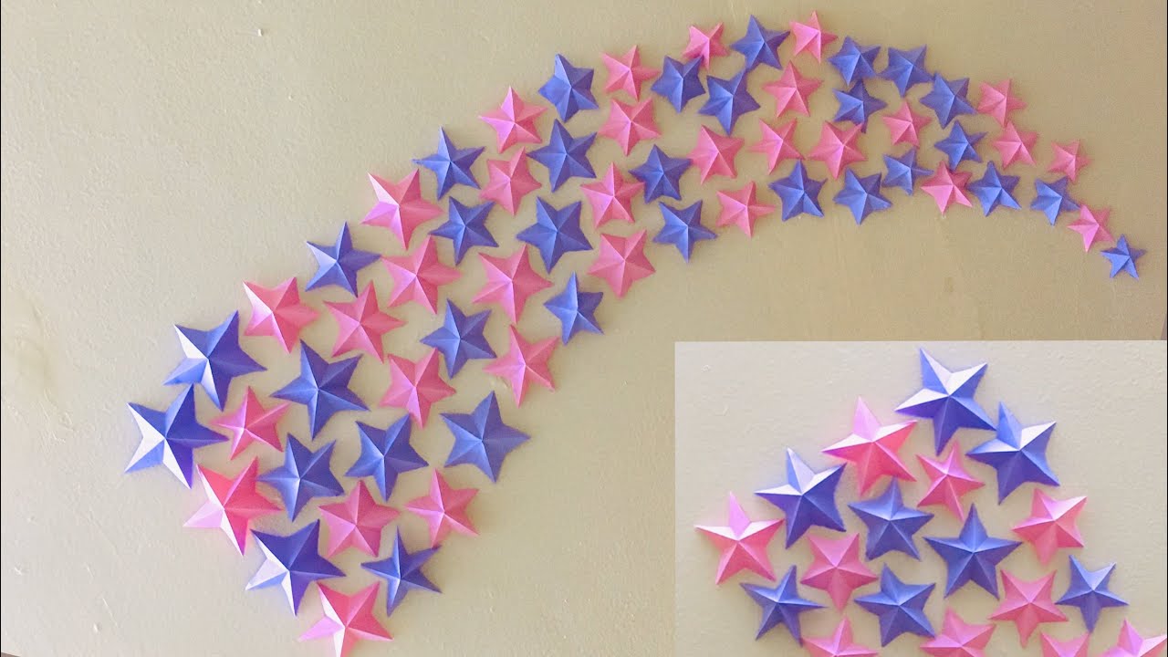 paper star wall hanging