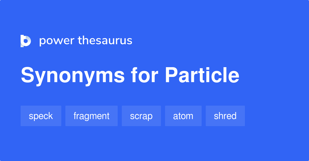 particle synonym
