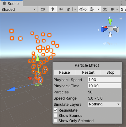 particle system unity