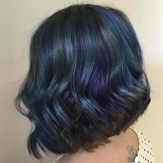 peacock hair color highlights