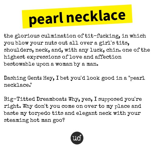 pearl necklace urban dictionary