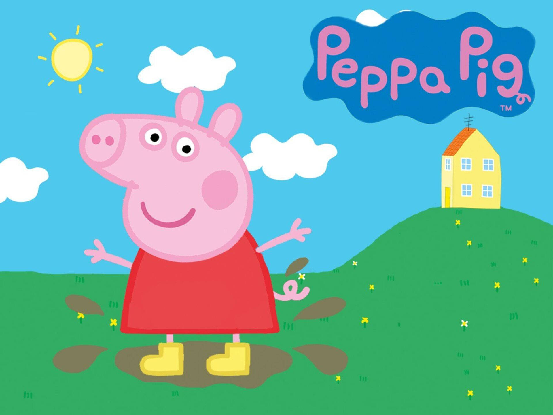 peppa pig house wallpaper