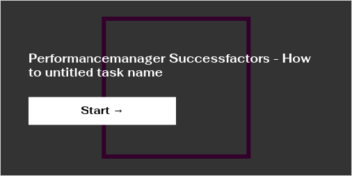 performancemanager successfactors