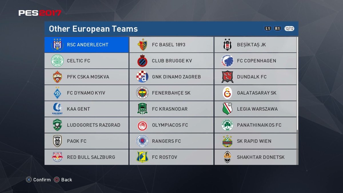 pes 2017 leagues