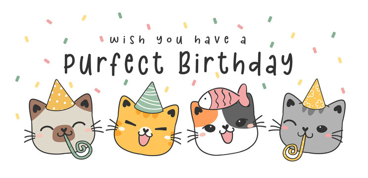 pictures of happy birthday cats