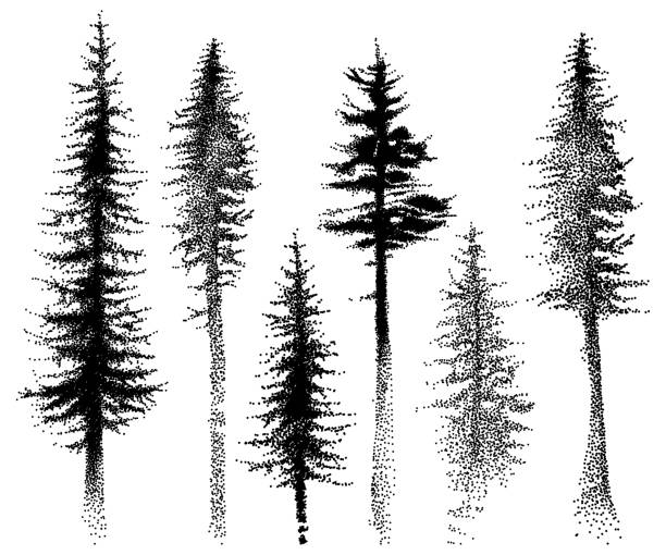 pine tree silhouette tattoo