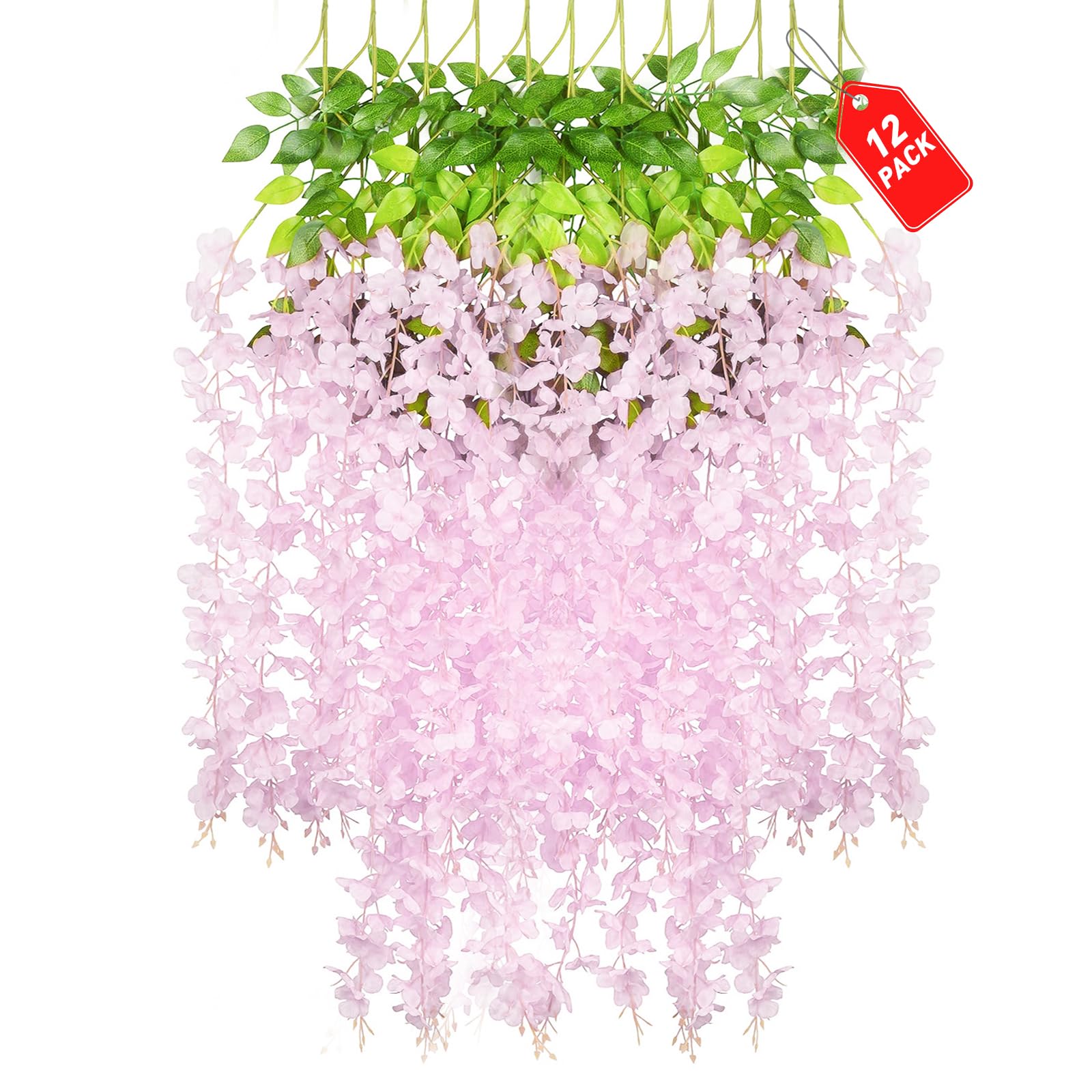 pink wisteria garland