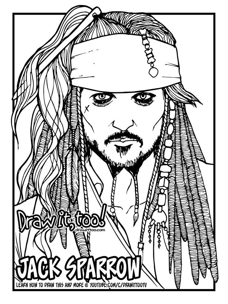 pirates of the caribbean coloring pages