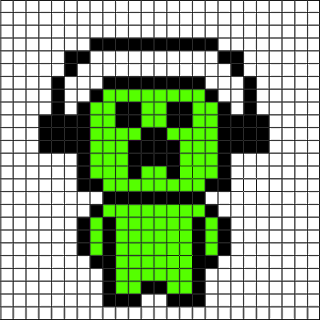 pixel art creeper