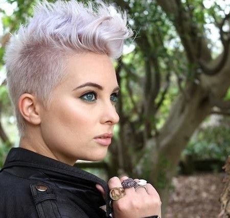 pixie haircut with shaved sides