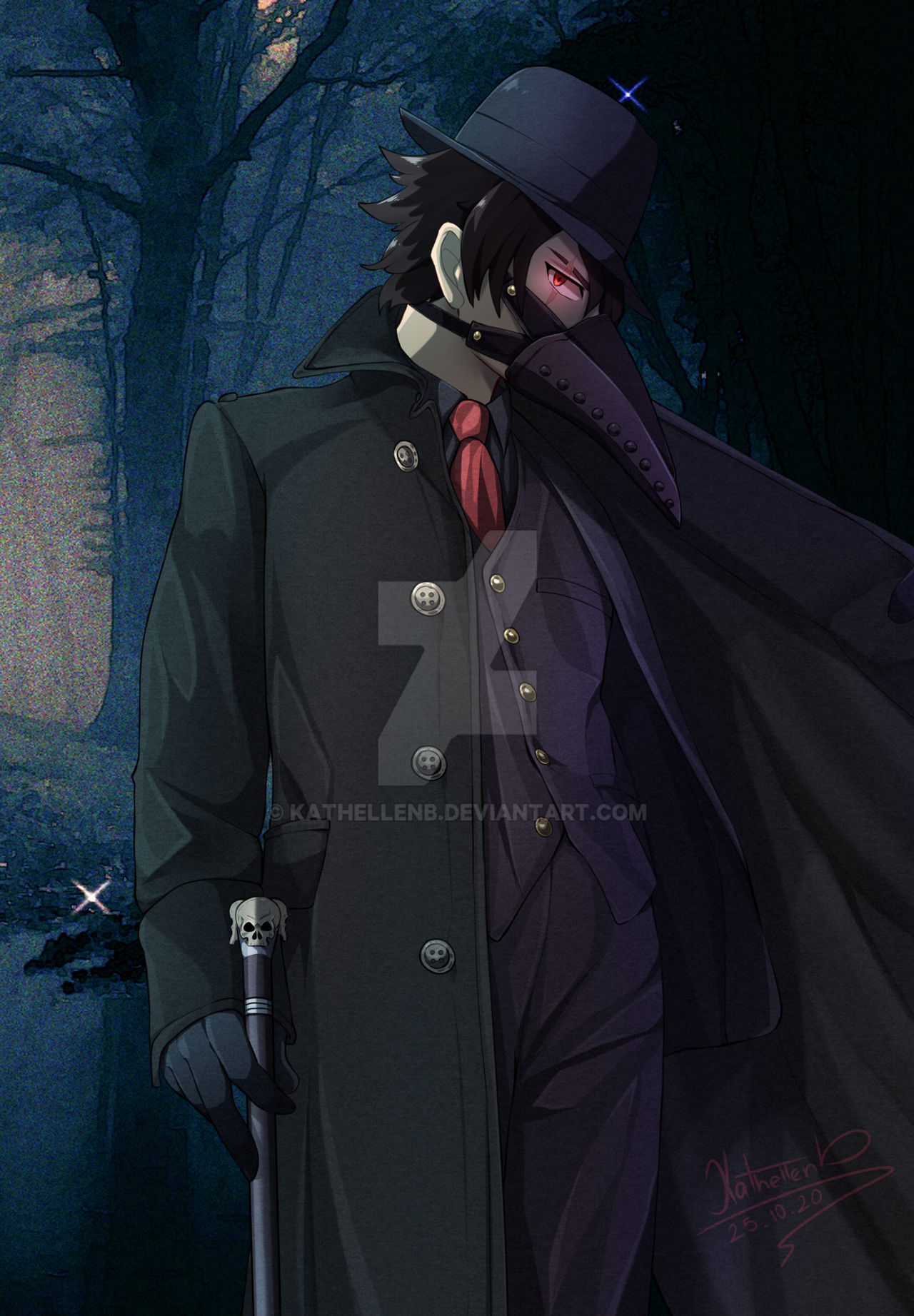 plague doctor mask anime