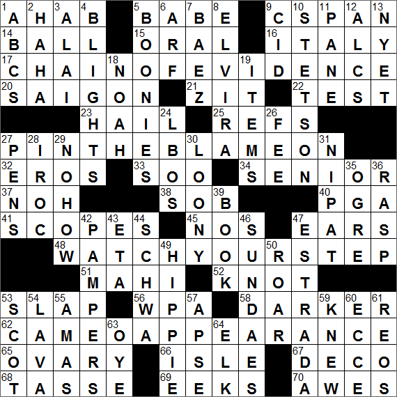 plant disease crossword