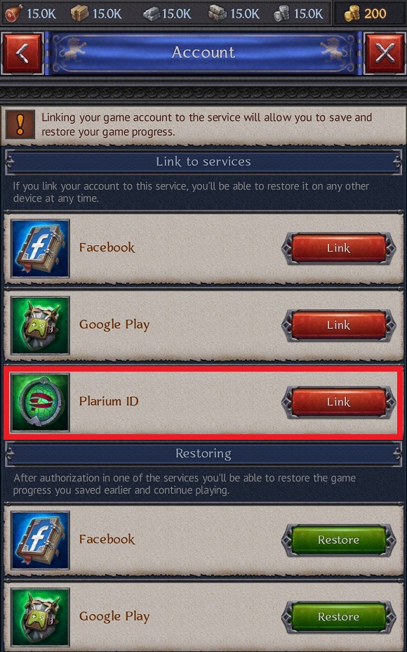 plarium account