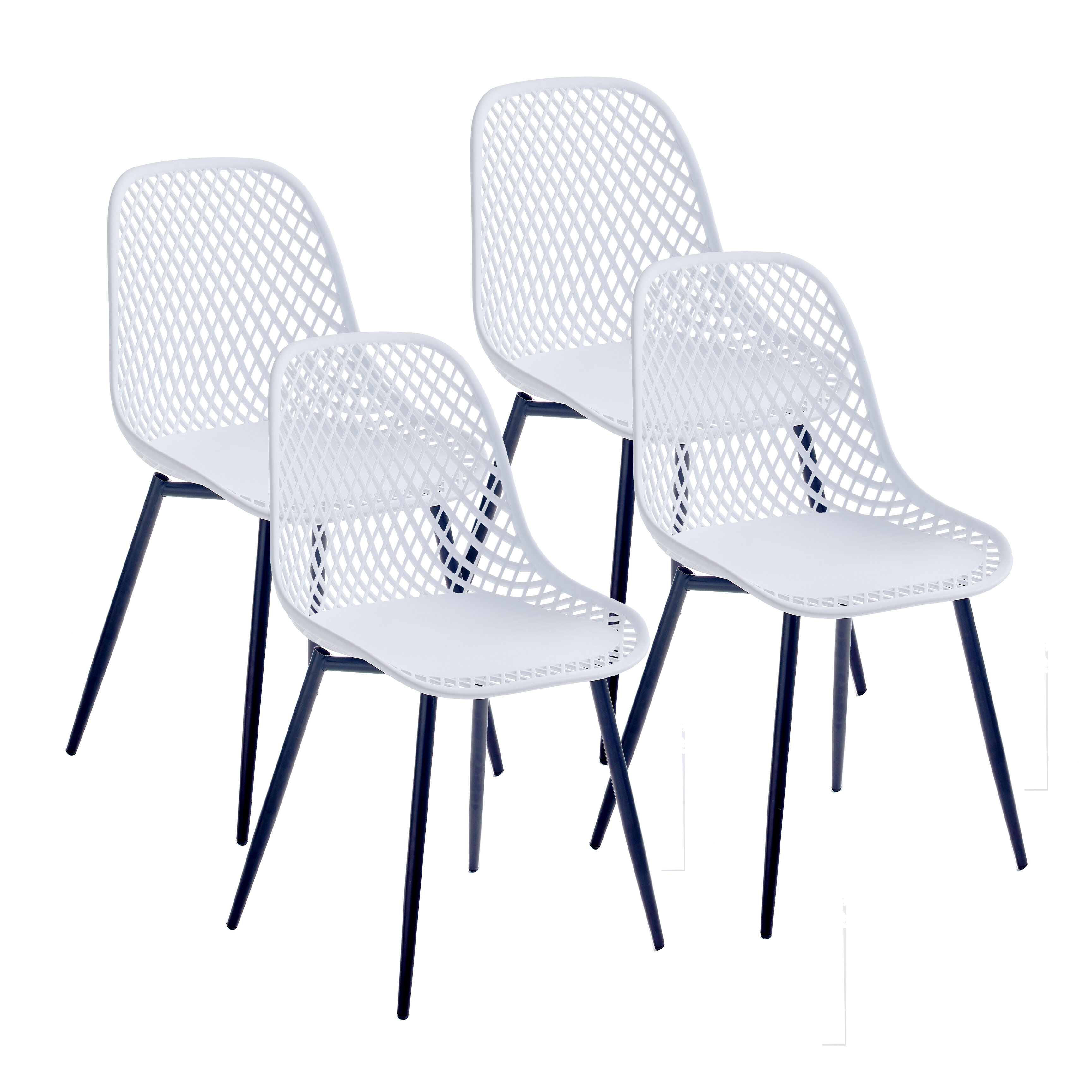 plastic dining chairs set of 4