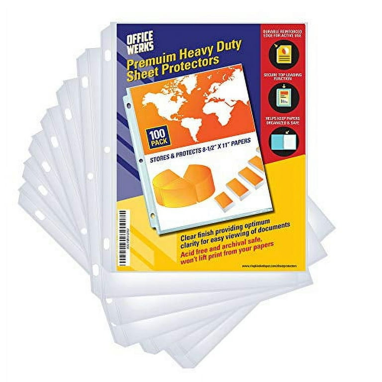 plastic page protectors