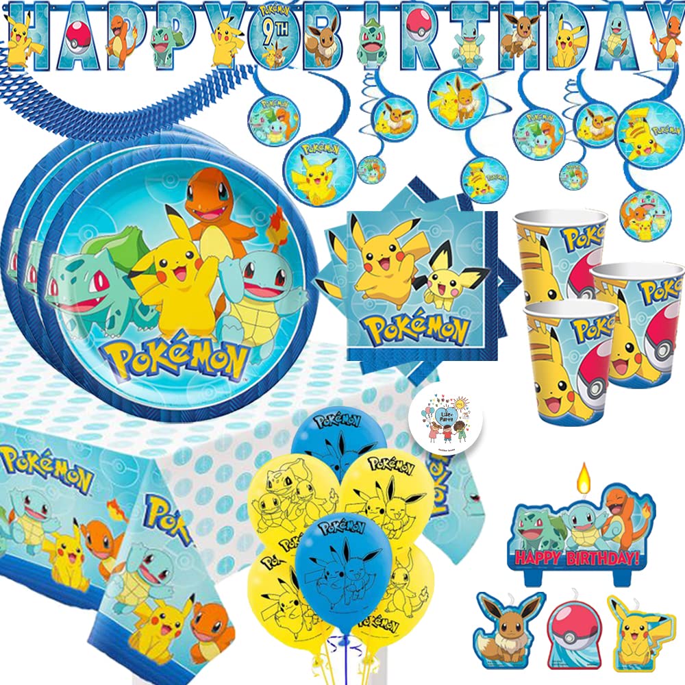 pokemon birthday party supplies