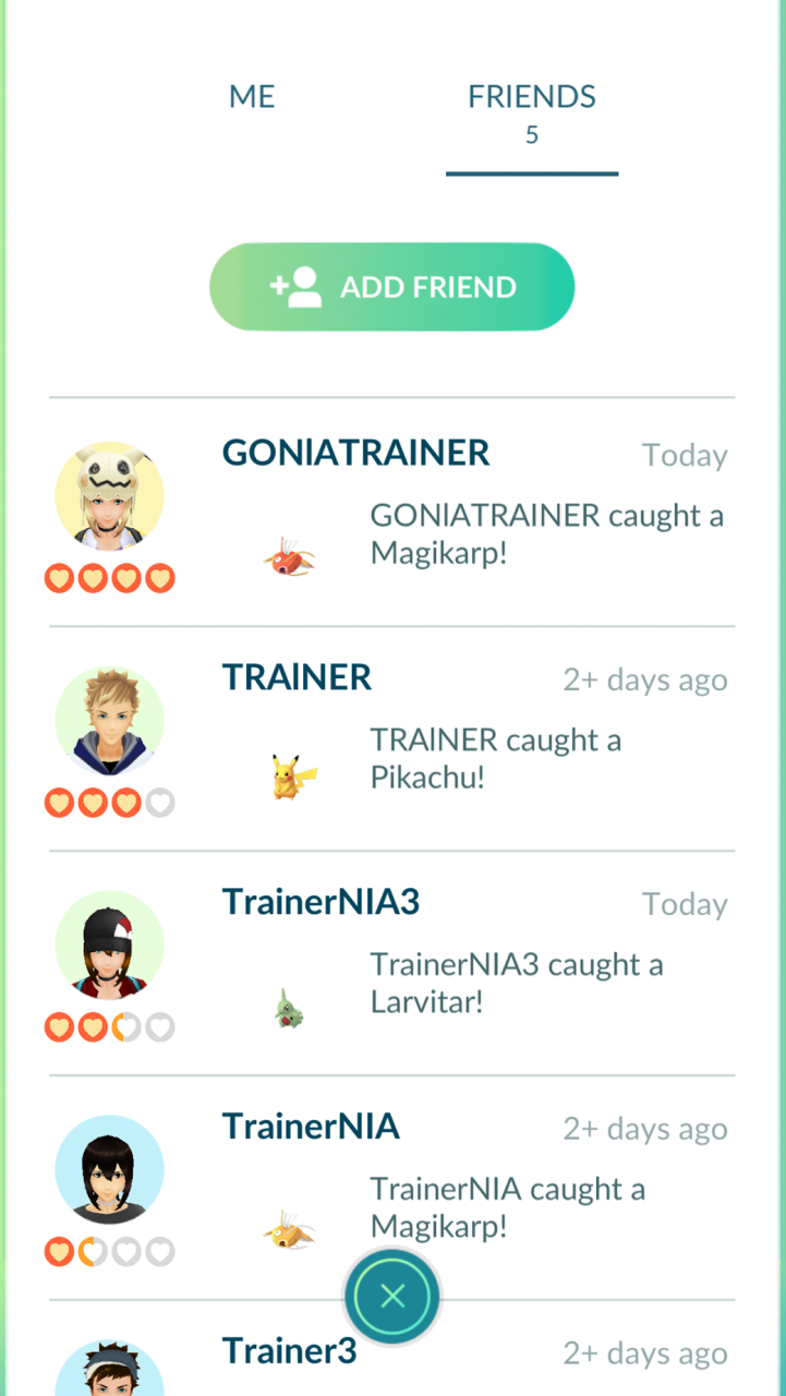 pokémongo friends