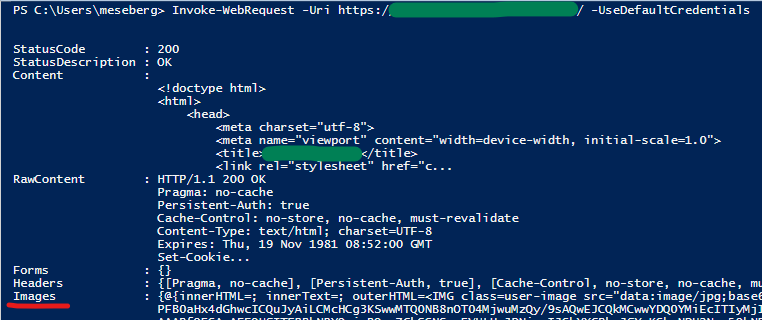 powershell invoke webrequest