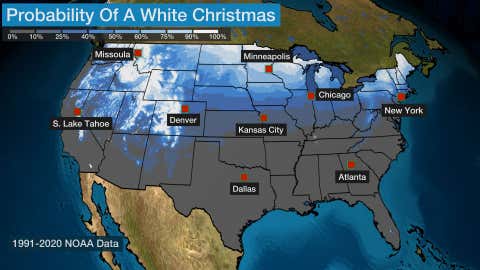 predicted weather for christmas day