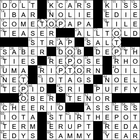 preeminent crossword clue