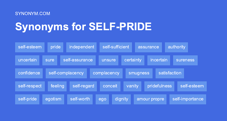 pride synonyms in english