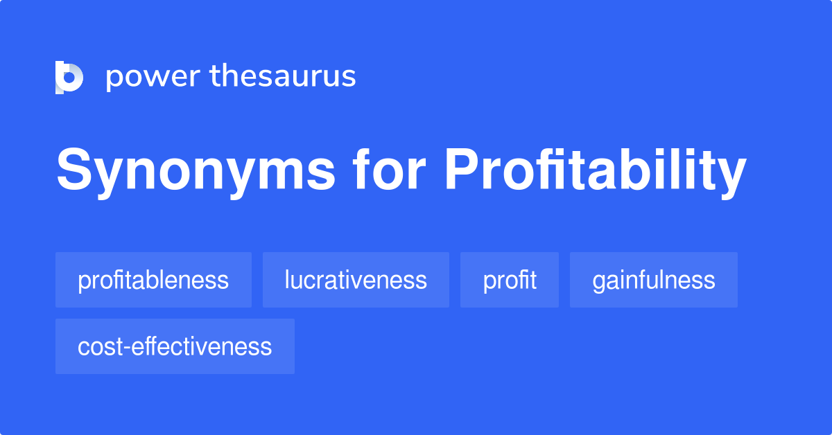 profitability synonyms