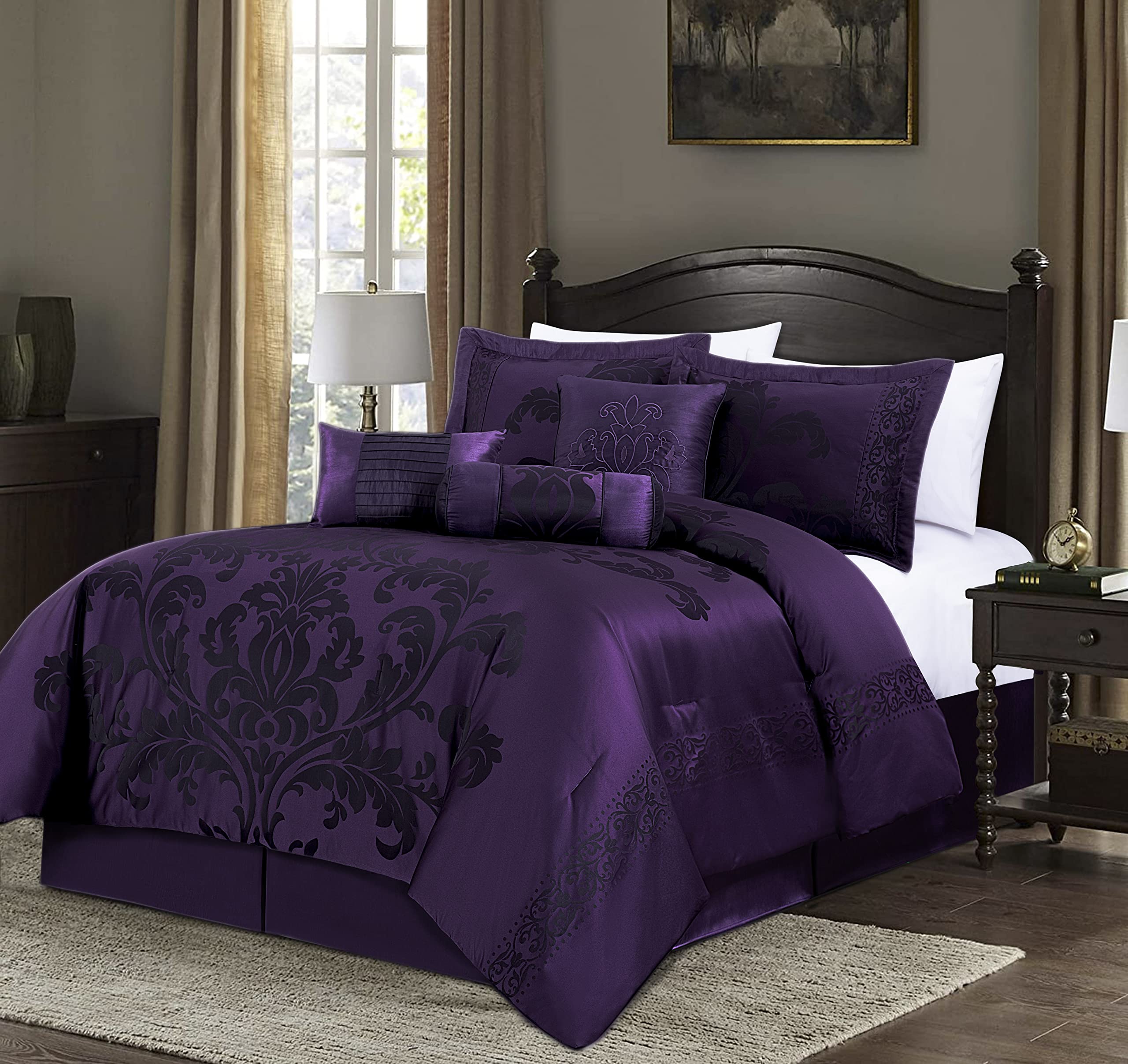 purple comforter set