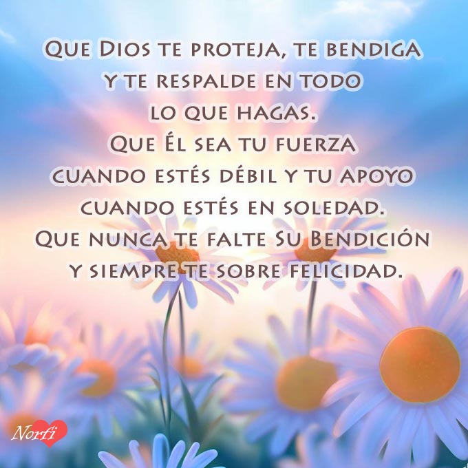 que dios te proteja siempre