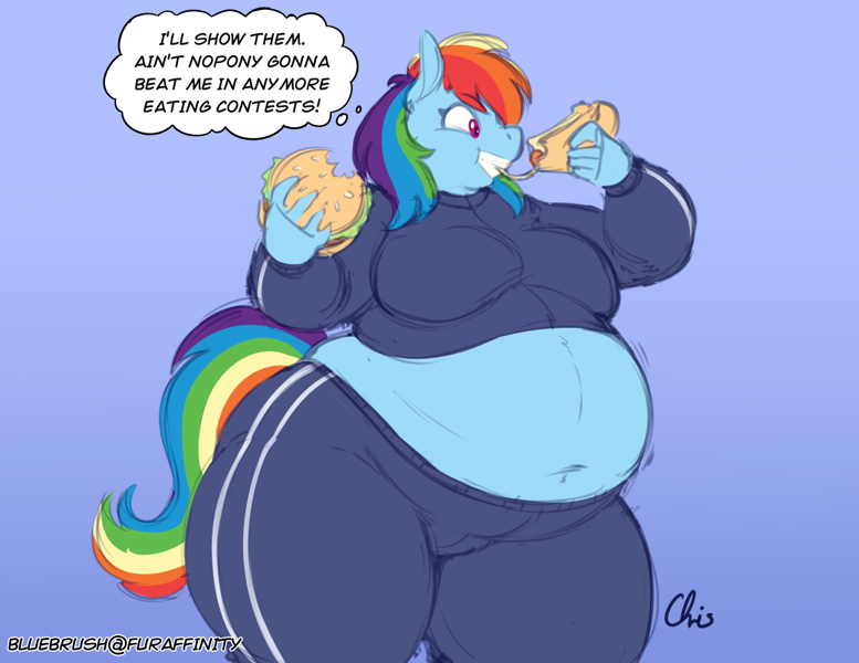 rainbow dash weight gain