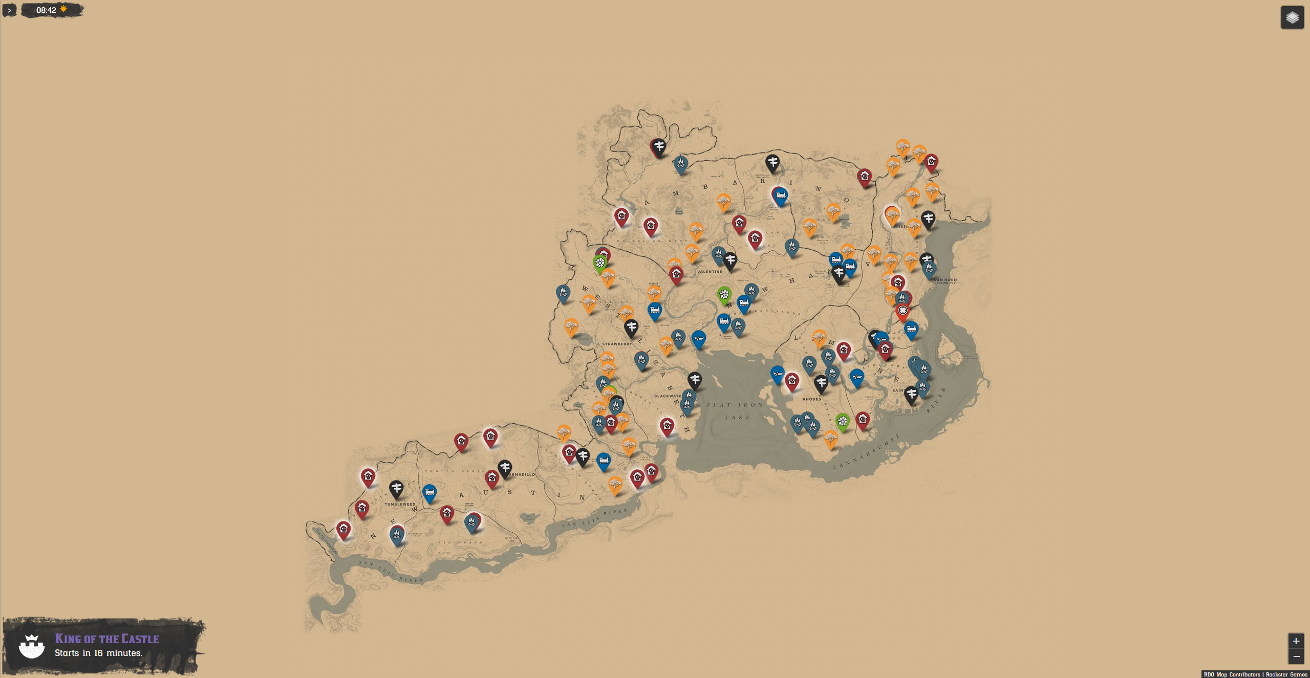 rdr2 online interactive map