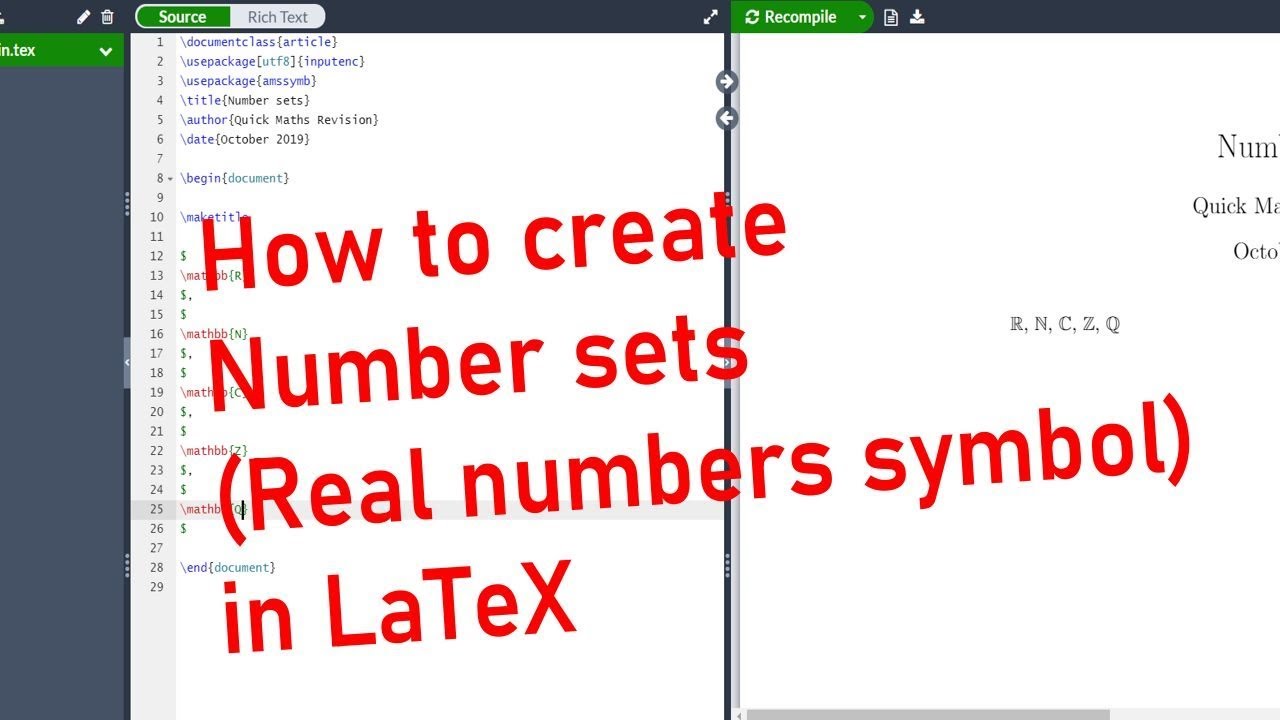 real number latex