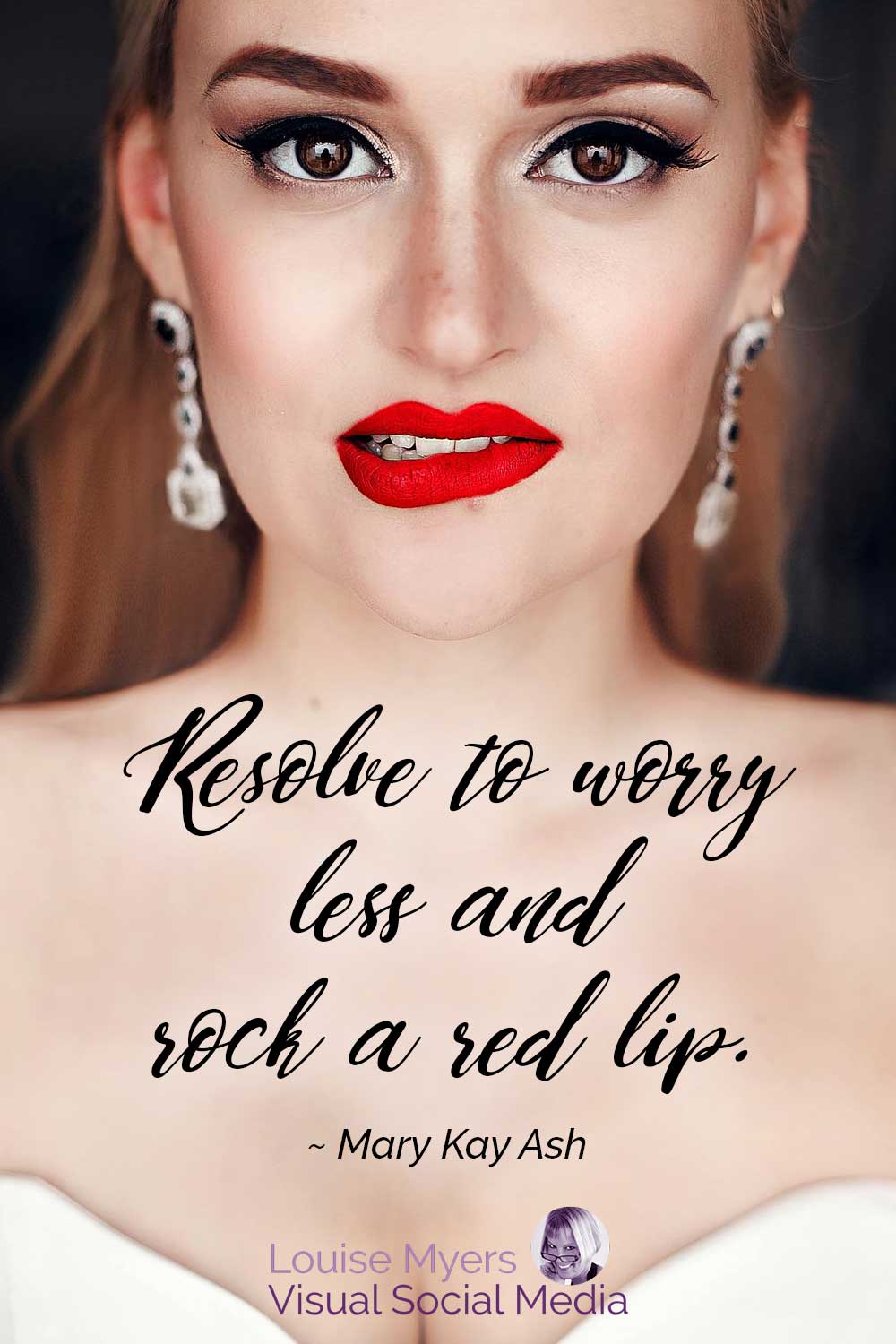 red lip captions