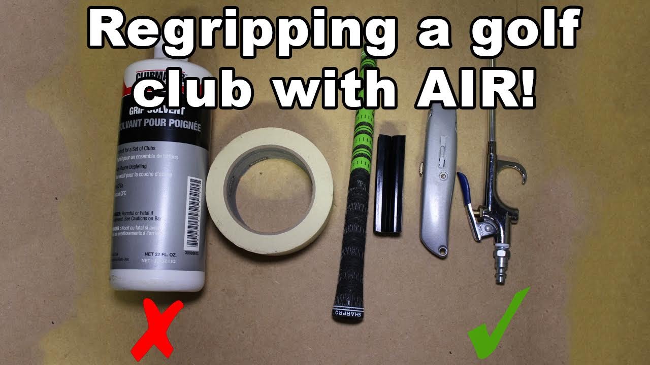 regripping golf clubs at home