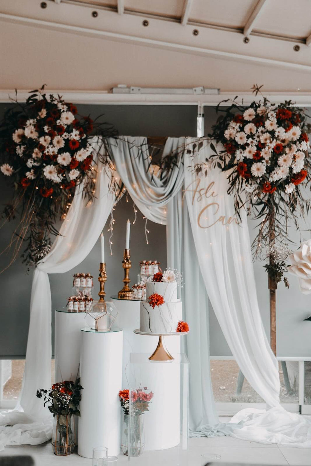 reused wedding decor