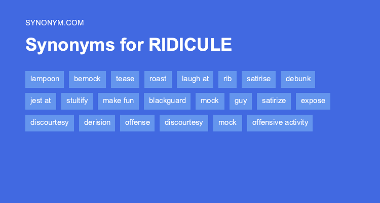 ridicule synonym