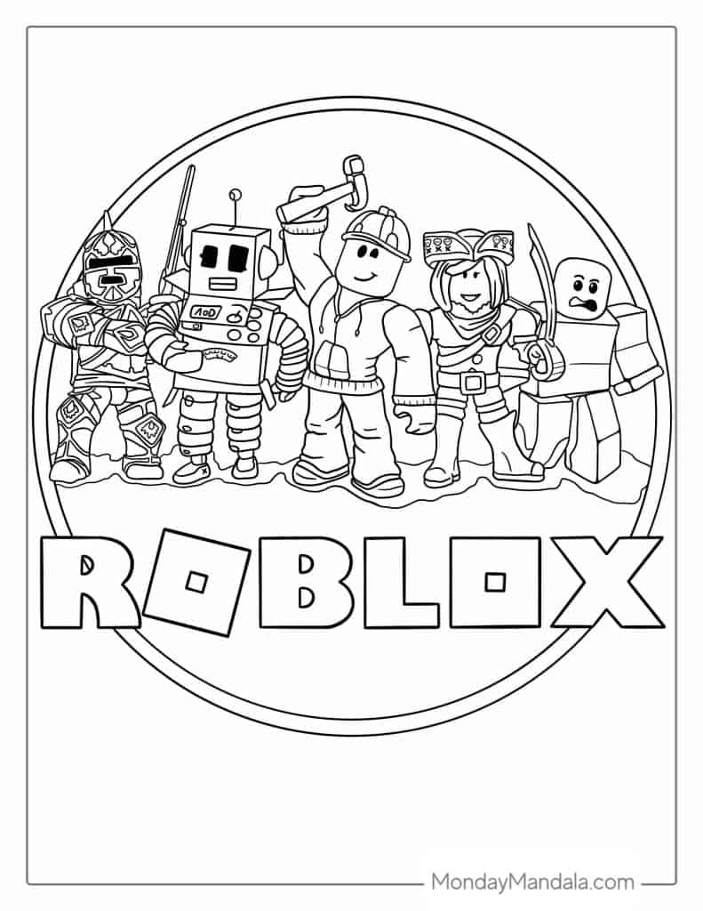 roblox coloring page