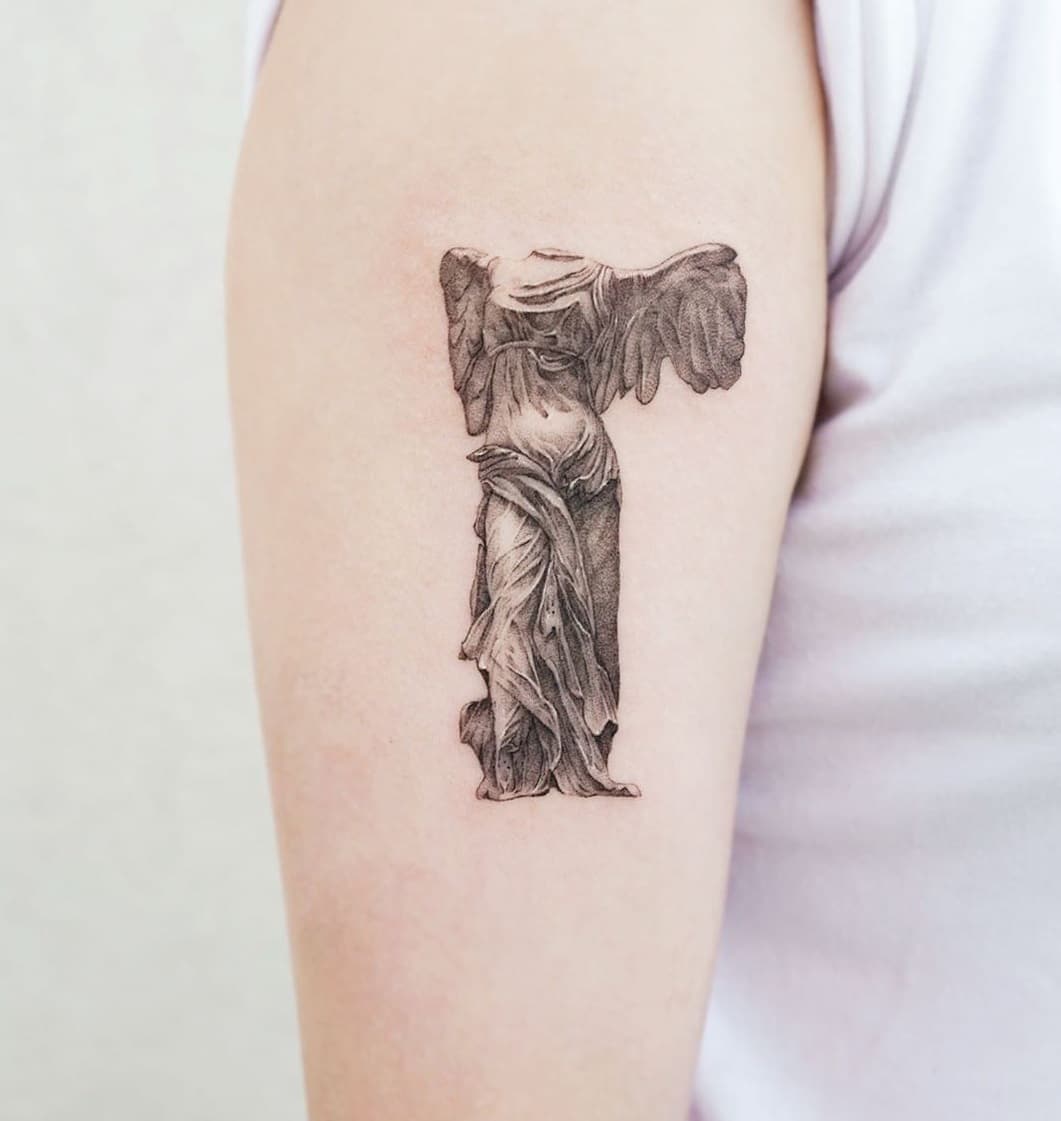 roman statue tattoo