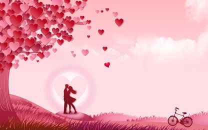 romantic poster background