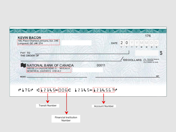 routing number for td canada trust