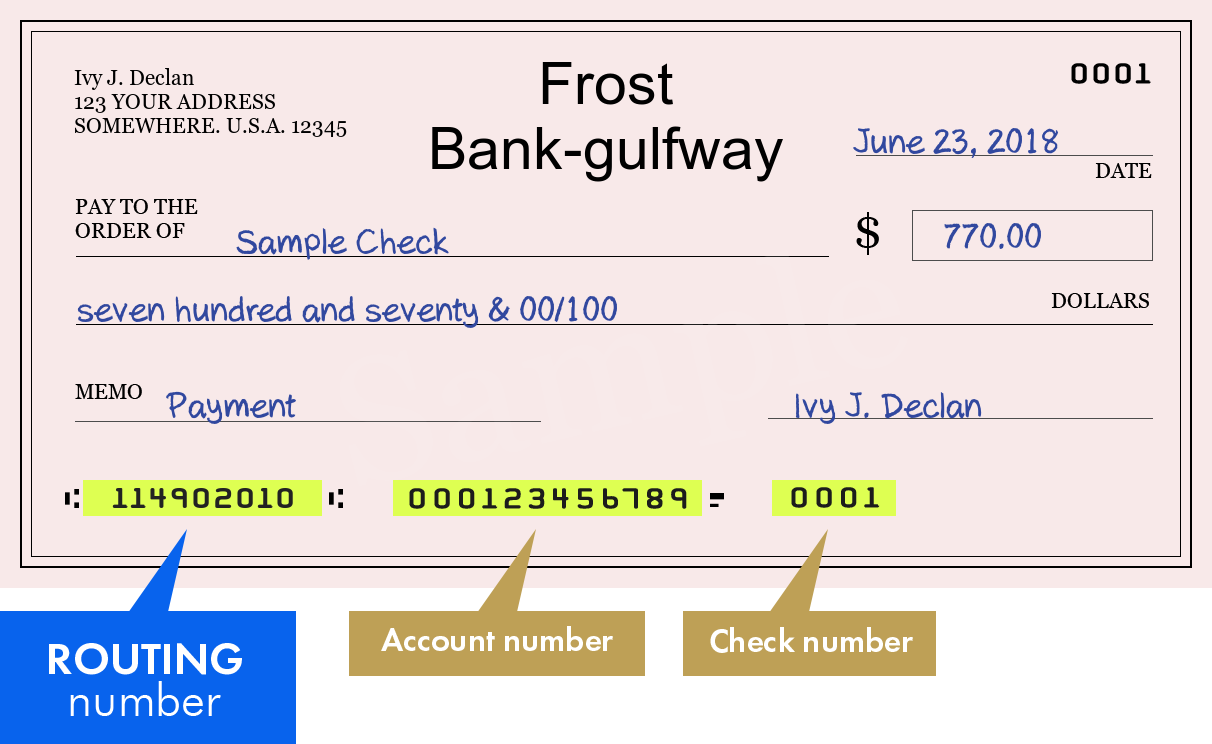 routing number frost bank texas