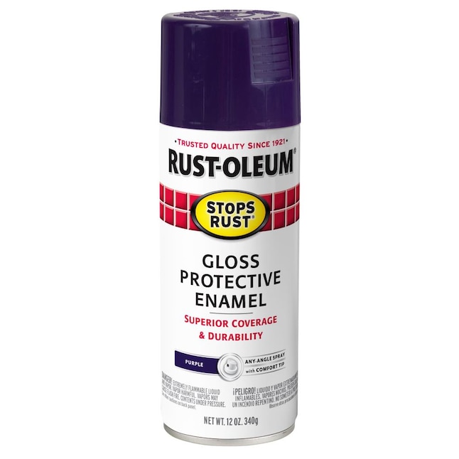 rust oleum purple spray paint