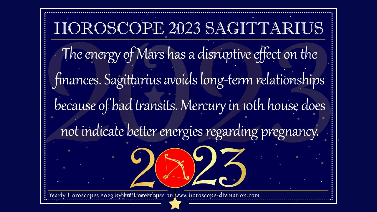 sagittarius horoscope 2023