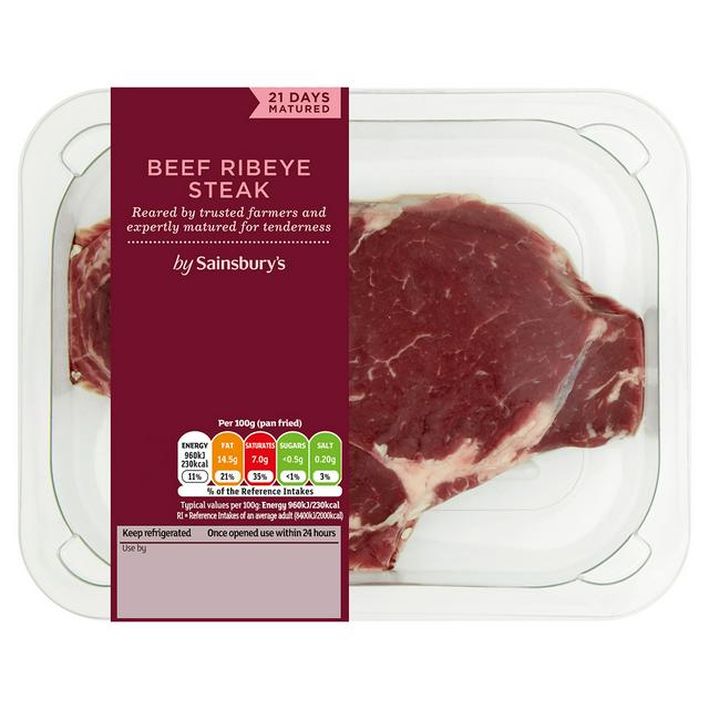 sainsburys ribeye steak