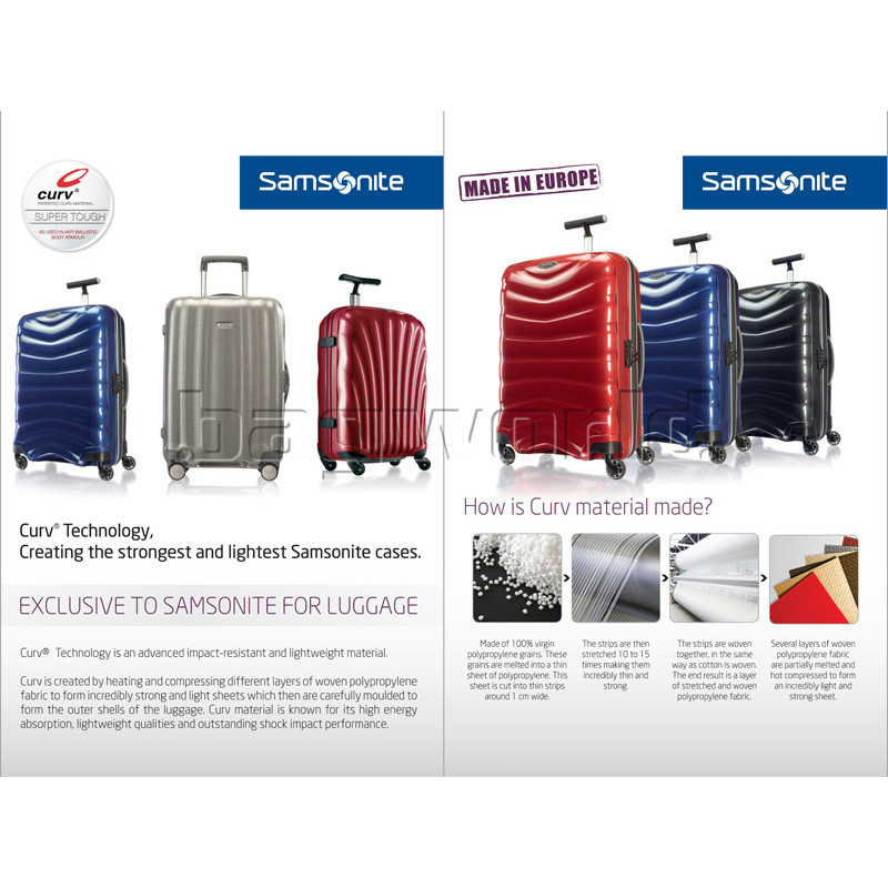 samsonite bag sizes