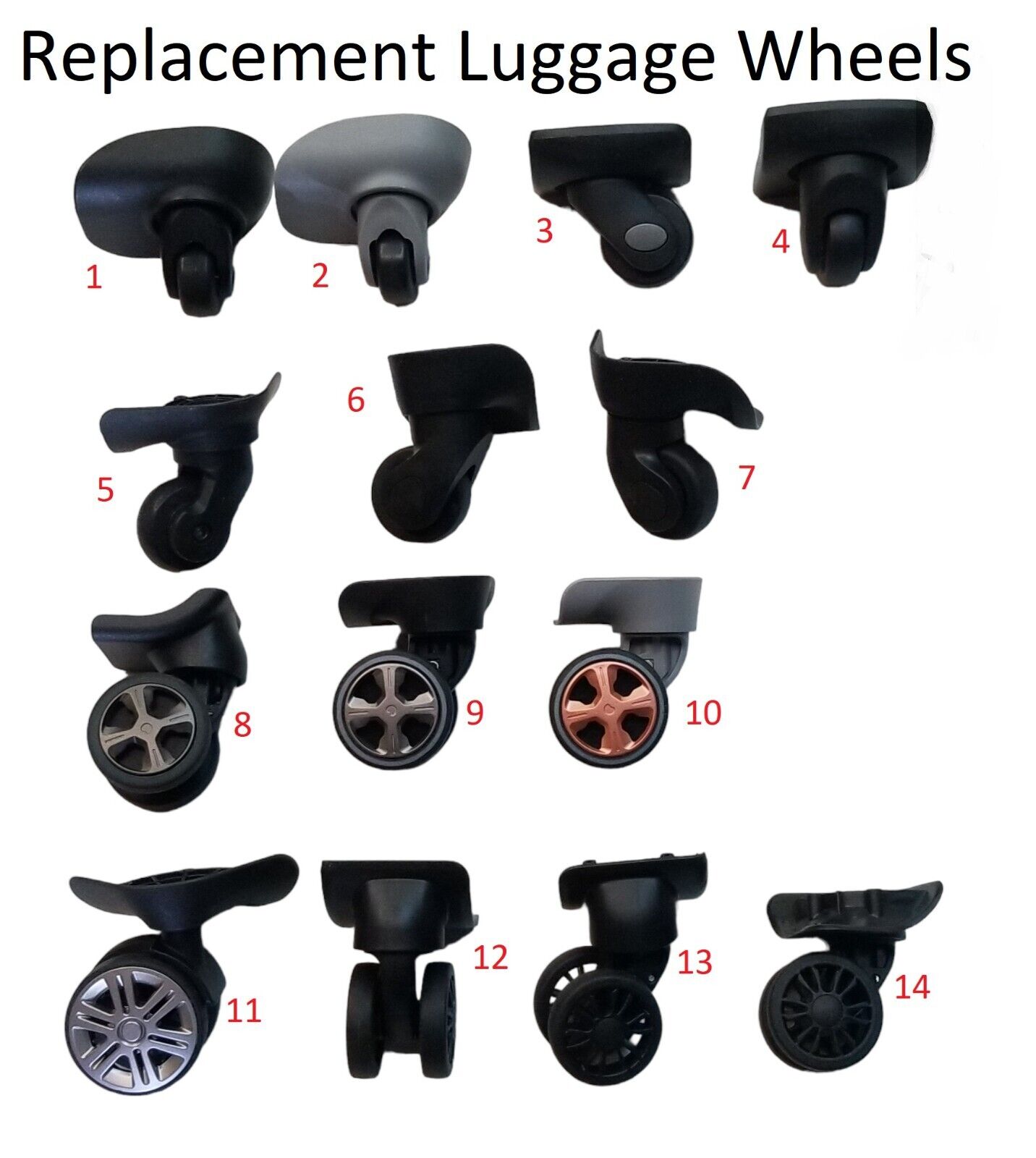 samsonite spare wheels