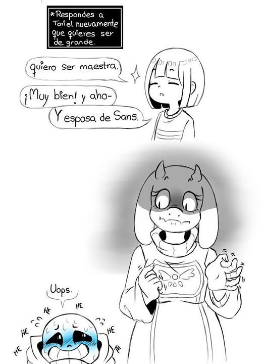 sans x frisk comic