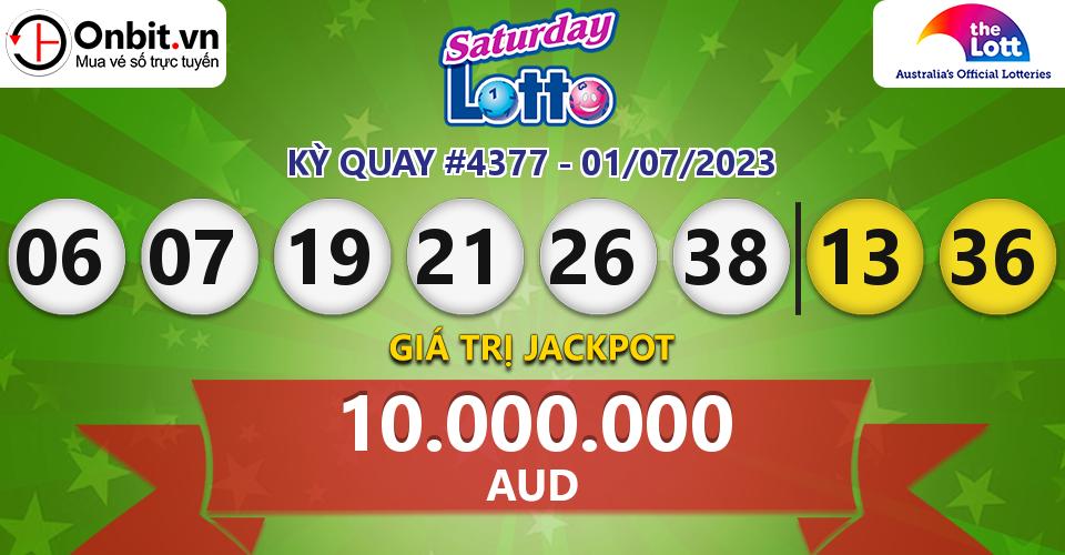 saturday lotto 4377