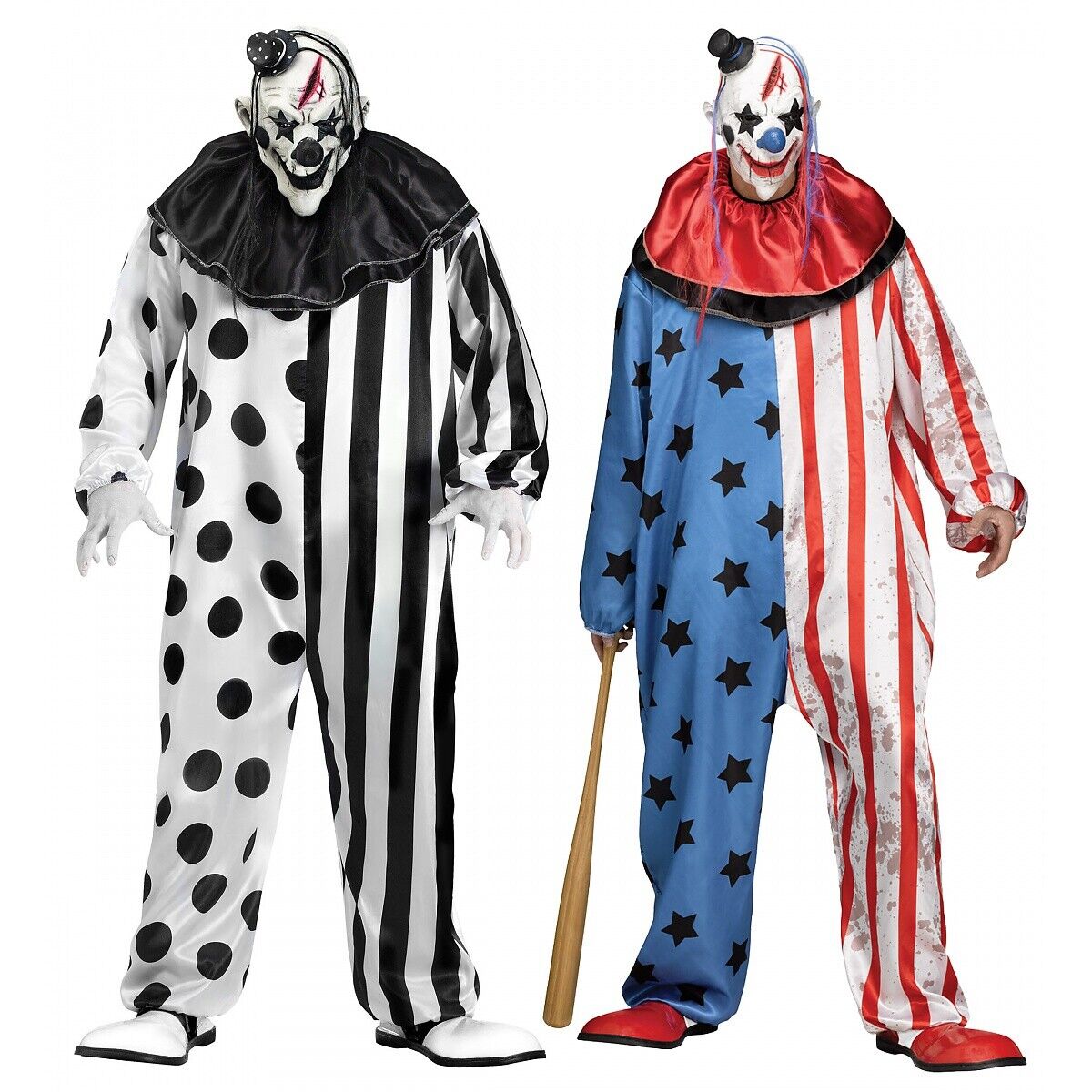 scary killer clown costumes