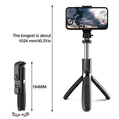 selfie stick and tripod